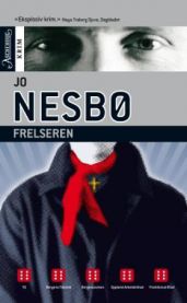 Bokomslag for "Frelseren" pocketutgave av Aschehoug, en geografikvalifikator med tittel og forfatter, hvit bakgrunn.