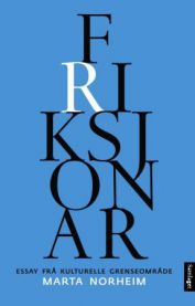 Bokomslag for "Friksjonar: essay frå kulturelle grenseområde" av Samlaget, viser en abstrakt illustrasjon med farger.