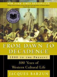 Bokomslag for "From Dawn to Decadence: 1500 to the Present" av Bokia.no, omfattende historisk utvalg av vestlig kultur.