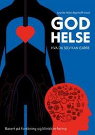 Bok om god helse, relasjoner og personlig utvikling fra Kom forlag, vist med åpen bok og illustrasjoner på forsiden