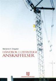 Bokomslag for Håndbok i offentlige anskaffelser fra Universitetsforlaget, jus-genre, med tittelen synlig på forsiden.