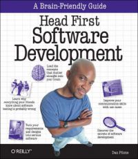Bokomslag for "Head First Software Development" av O'Reilly Media, med fargerikt design og tittelen tydelig synlig.