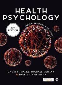 Bokomslag for Health Psychology (Pocket) av Sage Publications, viser en åpen bok med helserelaterte temaer.