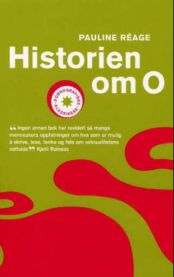 Innbundet roman "Historien om O" av Bokia.no, viser omslaget med kunstnerisk design og tittel.
