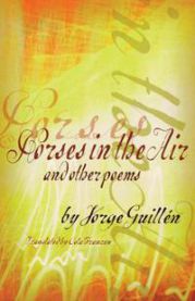 Bok med poesier av Horses in the Air and Other Poems, pocketutgave, omslagsillustrasjon med hester i luften.