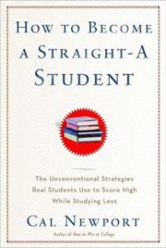 Bokomslag for "How to Become a Straight-A Student" med boktittel og forfatter, viser en pedagogisk og motiverende design.