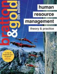 Bilde av en bok om Human Resource Management av Palgrave Macmillan, med tittel og forside som viser teori og praksis innen HR.
