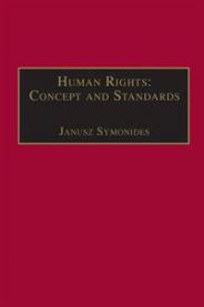 Bokomslag for Human Rights (Pocket) fra Ashgate Publishing, med bilde av menneskerettighetskonsepter og standarder.