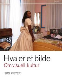 Pocket-bok om visuell kultur, "Hva er et bilde", publisert av Pax, viser boken med åpen side og kunstnerisk design.