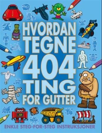 Hvordan tegne 404 ting for gutter. Enkle steg-for-steg instruksjoner