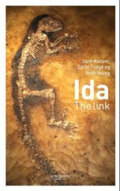 Bokomslag for "Ida: The Link," en historiebok utgitt av Schibsted, med en illustrasjon av Ida på forsiden