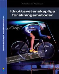 Bokomslag for "Idrottsvetenskapliga forskningsmetoder" av SISU Idrottsböcker, med blå og hvite design, fokus på idrett og forskning