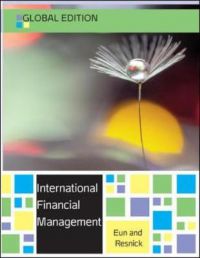 Bok om internasjonal finans, global utgave fra McGraw-Hill, med tittelen "International Finance, Global Edition" og finansrelaterte sider