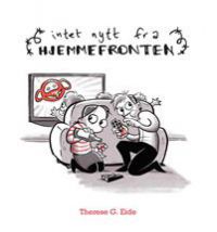 Innbundet barne- og ungdomsbok "Intet nytt fra hjemmefronten" utgitt av Egmont Hjemmets bokforlag, viser omslaget.
