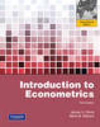 Bokomslag for "Introduction to Econometrics" pocketutgave av Pearson, med økonomi, finans og næringslivstema.