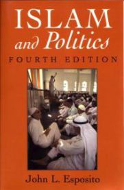 Bokomslaget til "Islam and Politics" av Syracuse University Press, med tittelen og en illustrasjon relatert til islam og politikk.