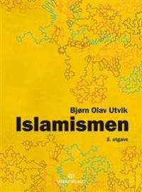 En bok om islamismen med tittelen "Islamismen" utgitt av Akademika, vist med åpen bok og sidevisning.