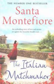 En pocketbok av typen Italian Matchmaker fra Bokia.no, med omslag som viser italiensk matkultur og romantikk.