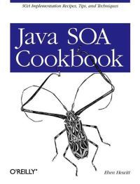 Java SOA Cookbook fra O'Reilly, pocketstørrelse, viser bakkontroller og eksempler for SOA-arkitektur i Java.