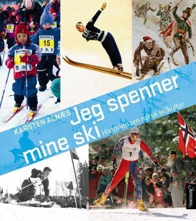 Jeg spenner mine ski