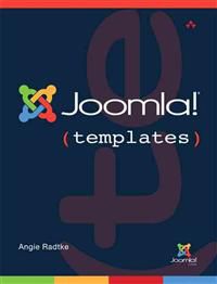 Joomla! maler fra Addison-Wesley for datateknologi, vist i et bilde med flere skjermbilder av nettsideutforming.