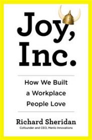 Bokomslag for "Joy, Inc." av Bokia.no, innovasjonsbok med tittel og design, i innbundet format.