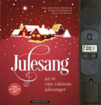 Bokomslag for Julesang: 40 av våre vakreste julesanger, en innbundet samling med tradisjonelle julemelodier utgitt av Cappelen Damm.