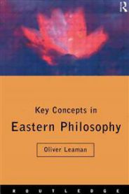 Bokomslag for Key Concepts in Eastern Philosophy, en filosofi bok utgitt av Psychology Press, med tradisjonelle asiatiske symboler.