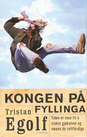 Innbundet roman "Kongen på Fyllinga" av Aschehoug & Co viser bokomslaget med tittel og forfatter i klart design.