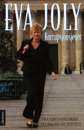 Bokomslag for "Korrupsjonsjeger" innbundet, en memoar og biografi utgitt av Aschehoug & Co, med en tydelig tittel og design.