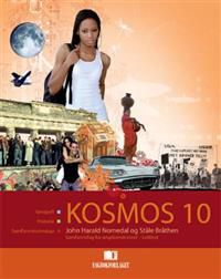 Lekker elevbok for 10. klasse fra Kosmos-serien, utgitt av Fagbokforlaget, med fargerikt omslag og skolebilde.