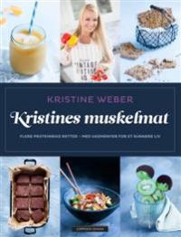 Bok om Kristines muskelmat med proteinrike retter og ukemenyer, innbundet, Cappelen Damm, viser side med oppskrifter.