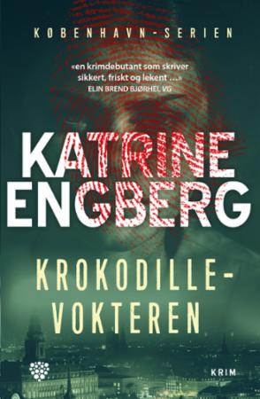 Bokcover av Krokodillevokteren av Bonnier norsk forlag, oversatt skjønnlitteratur for voksne, med illustrasjon av krokodille.