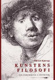 Bokomslag for "Kunstens filosofi" av Roskilde universitetsforlag, innen kunst og kultur, med kunstnerisk design og tittel.