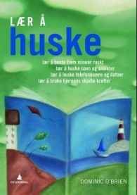 En pocketbok med tittelen "Lær å huske" fra Gyldendal om helse, relasjoner og personlig utvikling, liggende på et bord.