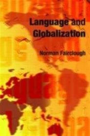 Bok om språk og globalisering, politikk, med åpen bok og verdenskart i bakgrunnen, av Bokia.no