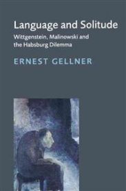 Bokomslag for "Language and Solitude (Pocket)" av Cambridge University Press, med bilde av Wittgenstein og Habsburg-dilemma.