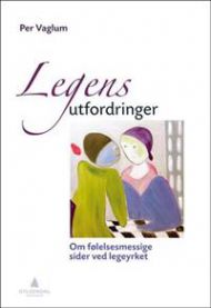 Bilde av "Legens utfordringer" fra Gyldendal, med medisinske og sykepleiefaglige temaer om legeyrket.