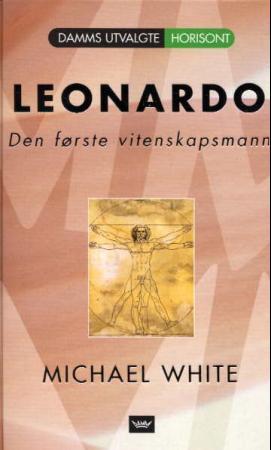 Bokomslag for "Leonardo" av Cappelen Damm AS, en innbundet utgave med kunstnerisk design og tittel på framsiden.