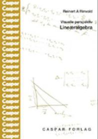 Lineæralgebra-bok fra Caspar forlag, viser åpne sider med matematiske ligninger og diagrammer innen matematikk og naturvitenskap.