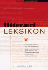 Bokomslag for Litterært leksikon, innbundet litteraturordbok utgitt av Stenersens forlag.