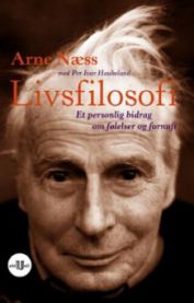Bilde av bokomslaget til "Livsfilosofi" av Universitetsforlaget, med tittel og forfatter, fokus på filosofisk innhold.