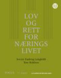 Bokomslag for "Lov og rett for næringslivet" fra Universitetsforlaget, innbundet jusbok med juridisk innhold for næringslivet.
