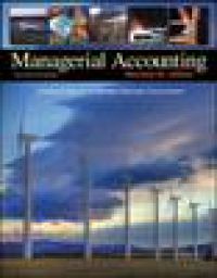 Bokomann: Ledelse, "Managerial Accounting: Creating Value in a Dynamic Business Environment" innbundet bok foran et skrivebord