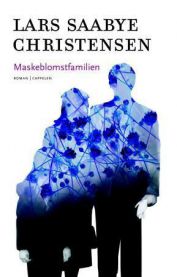 Illustrasjon av Maskeblomstfamilien, en innbundet bok om geografi av Cappelen, med fargerike blomstermotiver og familietemaer