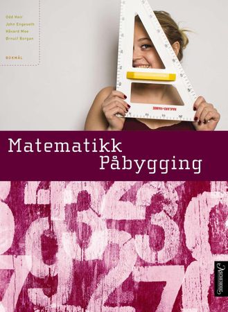 Bilde av boka Matematikk påbygging 2P-y VG3 fra Aschehoug for videregående skole, viser bokomslag med matematikktema.