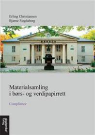 Materialsamling i børs- og verdipapirrett, akademika jus, viser juridiske dokumenter og børsrettslige materialer.