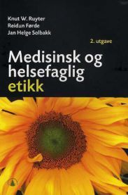 Medisinsk og helsefaglig etikk, bok fra Gyldendal, innen medisin og sykepleie, vises i bilde.