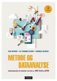 Bok om metode og dataanalyse innen markedsføring av Cappelen Damm, med diagrammer og eksempler på sidene