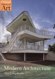 Moderne arkitekturillustrasjon med innovative bygninger, utarbeidet av Oxford University Press for arkitekturboken.